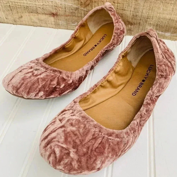 Lucky Brand Velvet Flats - Picture 2 of 6